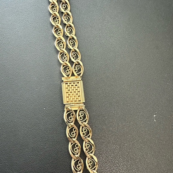 Vintage Gold Filagree chunky choker - Picture 8 of 9